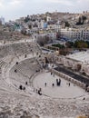 Ã¢â¬ÅThe Roman AmphitheaterÃ¢â¬Â .. an architectural imprint and a tourist destination ÃÂ Amman - Jordan Royalty Free Stock Photo